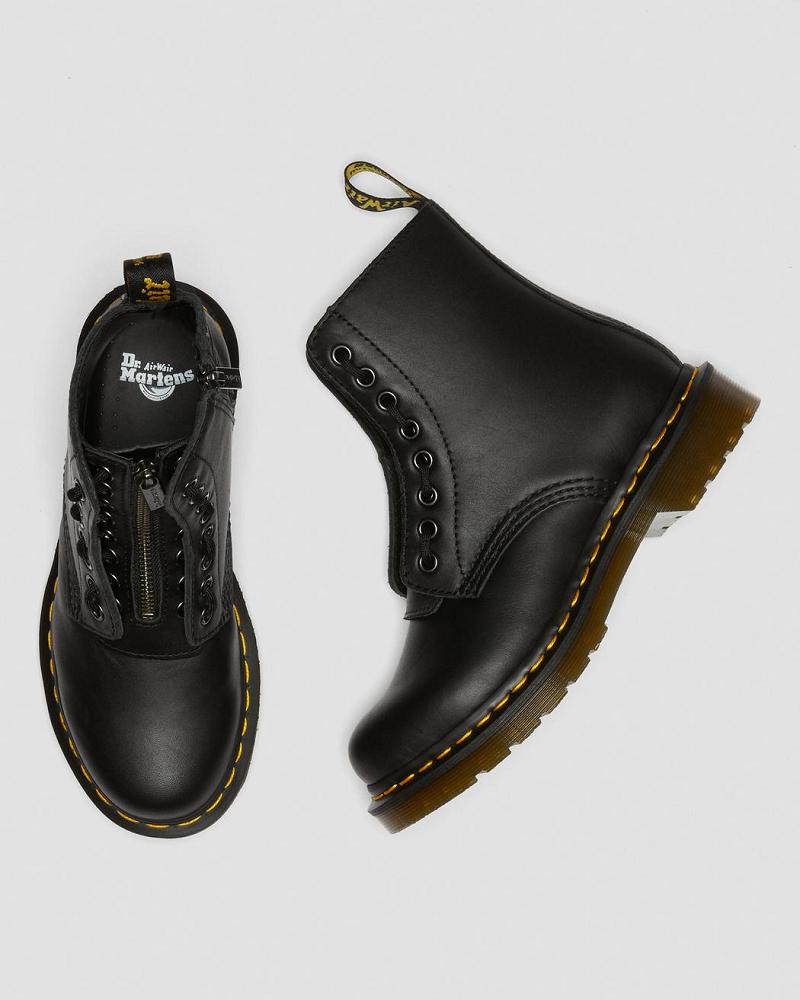 Dr Martens 1460 Pascal Nappa Winterschoenen Dames Zwart | NL 498OKI